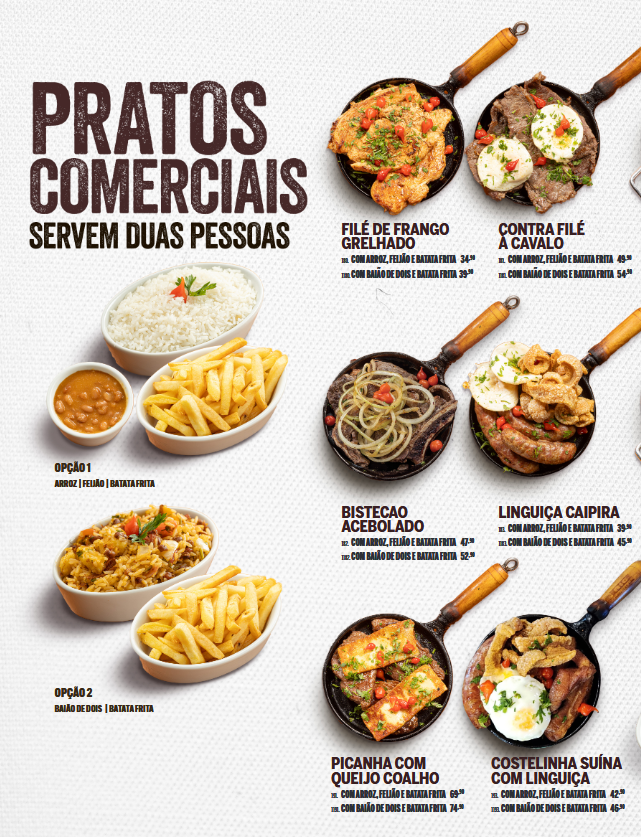 Cardápio Comercial